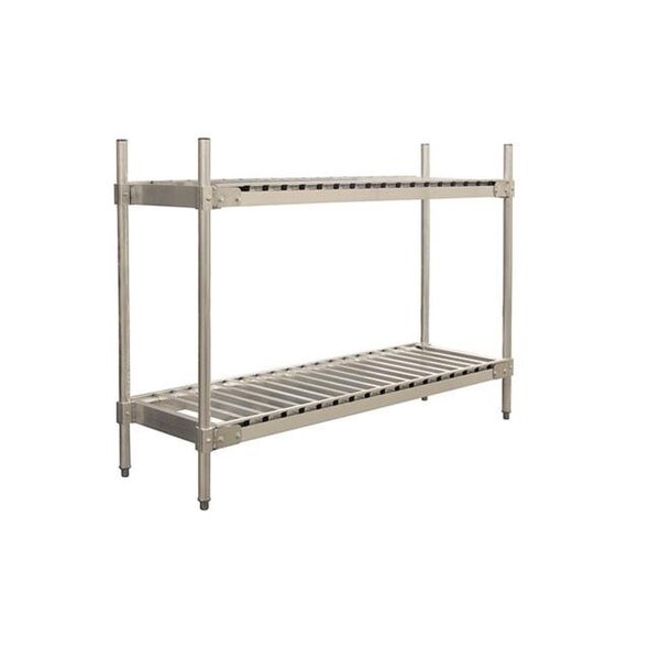 Prairie View Industries Prairie View KR204736-2 2 Tier Keg Shelving Aluminum Units; 20 x 39.75 in. KR204736-2 - main